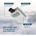 thumbnail image 2 of Bathroom Exhaust Fan, Heater, and LED Light Combination, 80 CFM ,High-Efficiency, 2 of 6