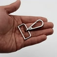thumbnail image 4 of czcpp-12 Pcs D Ring Swivel Lobster Claw Clasp, Push Gate Snap Hooks Trigger Clips(Silver, 1 1/4 inch), 4 of 4