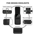thumbnail image 2 of Rugged Carabiner Belt Loop Case with NO CLIP is Compatible with iPhone 15 Pro Max, 14 Pro Max, iPhone 13 Pro Max and iPhone 14 Plus, iPhone 15 Plus with any cover on, 2 of 5