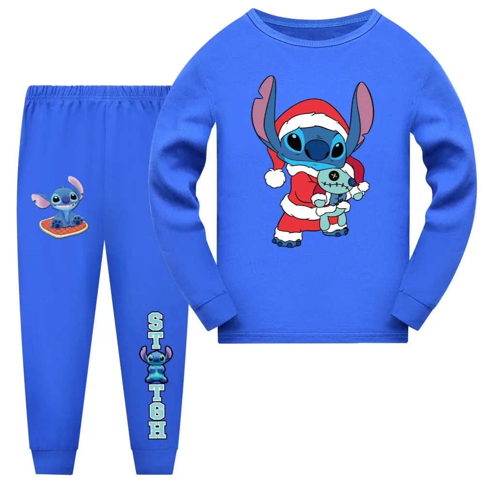Pyjama Garçon 2 Pièces Manches Longues - Coton - Motif Dinosaure - Ensemble Nuit Confortable - Taille 3-12 Ans