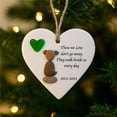 thumbnail image 3 of zhmrfg Heart-Shaped Sea Glass Friendship Ornament Handmade Holiday Christmas Tree Hanging Decoration Meaningful Keepsake Gift for Sister Friend Family Loved Ones Sentimental Decor, 3 of 3
