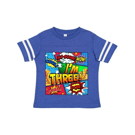 

Inktastic I m Three Comic Book Gift Toddler Boy or Toddler Girl T-Shirt
