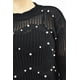 thumbnail image 4 of Suéter con perlas Roman Fashion Tallas Extras 3031 Negro UNI, 4 of 7