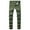 Army Green, variant on Giftesty Mens Cargo Pants Clearance Men's New Tight-Fitting Ripped Straight Hip-Hop Stretch Motorcycle Denim Trouser
