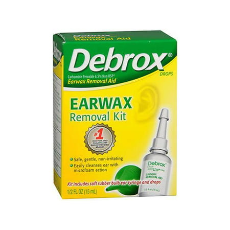 Debrox Ear Wax Removal Kit 0.5 oz. Otic Drops (Best Over The Counter Ear Drops)