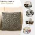 thumbnail image 5 of WZXPWT Breathable Polyester Pillow Cover, 16"x16" Decorative Cushion Case - Modern Home Decor Pillow Protector for Sofa/Bed/Outdoor Use with Zipper & Machine-Washable Design(Gray), 5 of 8