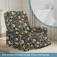 thumbnail image 3 of FOR U DESIGNS Mushroom Daisy Pattern Recliner Chair Covers with Arms, Reusable Lazy Boy Recliner Covers Soft Couch Cover Furniture Protector with Storage Pocket, 3 of 8