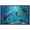 BLACK, variant on wall26 Framed Canvas Print Wall Art 3D Dolphin and Mermaid Under The Sea Fantasy &amp; Sci-Fi Ocean Digital Art Modern Art Nautical Scenic Colorful Ultra for Living Room, Bedroom, Office - 24"x3