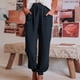 thumbnail image 1 of Pantalones cómodos de mujer Pantalones sueltos de algodón de moda Bolsillos Pantalones deportivos FLhrweasw Nuevo, 1 of 7