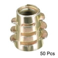 thumbnail image 2 of Threaded Insert Nuts Zinc Alloy Hex-Flush M5 Internal Threads 10mm Length 50Pcs, 2 of 4