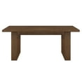 thumbnail image 3 of Better Homes & Gardens Ezra Collection Rectangular Double Pedestal Dining Table, 70 in, Walnut, 3 of 11