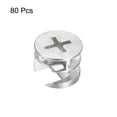 thumbnail image 3 of Leva Bloqueo Tuerca para Muebles, 80uds 15x12mm Junta Conector Bloqueo Tuercas Muebles Conexión Leva Montajes, Blanco, 3 of 5