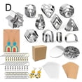 thumbnail image 1 of Cortadores de arcilla polimérica, cortadores de arcilla con tarjetas para pendientes, ganchos para pendientes, anillos de salto para hacer joyas con aretes de arcilla polimérica, 1 of 4