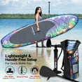 thumbnail image 3 of SereneLife SLSUPB636 - Rising Flow Paddleboard SUP - Stand Up Water Paddle-Board w/ Waterproof Mobile Phone Case (10’6”), 3 of 7