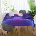 thumbnail image 3 of Yayeee Tablecloths 54" x 54" Rectangle Wrinkle Resistant Party Table Cover, Blue Road, 3 of 8