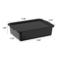 thumbnail image 2 of Aninhao 12 Pack Restaurant Bus Tubs with Lids, 13 L Black Utility Bus Box, 2 of 7