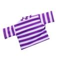thumbnail image 2 of Top a rayas de princesa para muñeca de 45 cm (18 pulgadas), ideal para muñecas americanas. Color lila claro. púrpura, 2 of 3
