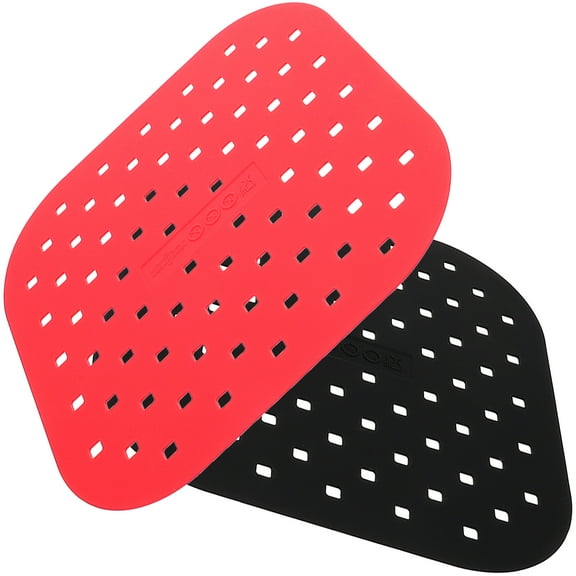 2 Pcs Kitchen Assesorie Easy Clean Silicone Oil Filter Pad Air Fryer Airfryer Reusable Cleaning Liner Liners Baking Mat Silica Gel