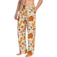 thumbnail image 6 of Logiee Pumpkin Fall Pears Print Pajama Pants for Men,Men’s Pajama Bottoms,Mens PJ Pants with Pockets & Button Fly-Small, 6 of 6