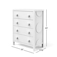 thumbnail image 4 of Child Craft Commode haute à 4 tiroirs Orbit, blanc mat, 4 of 9