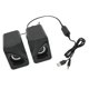 thumbnail image 5 of Altavoz de computadora Mini altavoz de escritorio con control de volumen con cable alimentado por USB con luces RGB para el trabajo en casa, 5 of 5