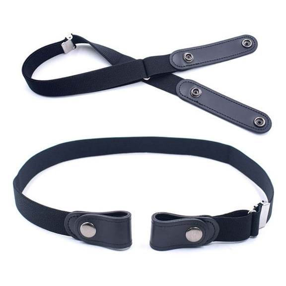 Men Women Buckle-free Elastic Waist Belt Waistband Adjustable Invisible Belt For Jean Pants Dress
