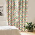 thumbnail image 2 of Ambesonne Colorful Curtains, Double Decker Bus, Pair of 28"x95", Multicolor, 2 of 5