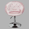 thumbnail image 4 of Impressions Vanity Antoinette Round Tufted Vanity Chair with 360 Degree Swivel (Pink Crushed Velvet), 4 of 5
