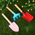 thumbnail image 4 of Kit de terrario, pala, juego de herramientas de jardinería, paleta de jardinería pequeña, rastrillo, espátula para plantas en maceta, acero inoxidable para niños, 4 of 6