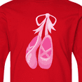 thumbnail image 4 of Inktastic Ballet Shoes, Ballet Slippers, Ballet Dance, Pink Long Sleeve Youth T-Shirt, 4 of 5