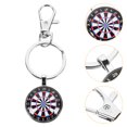 thumbnail image 4 of MLINS 2pcs Dartboard Keyring Key Chain with Dartboard Target Pendant Gift, 4 of 8