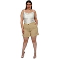 thumbnail image 2 of Short clásico de lino (talla extra), modelo 0136 (Beige) Roman Fashion  SH-ELY-0136-BEIGE, 2 of 5
