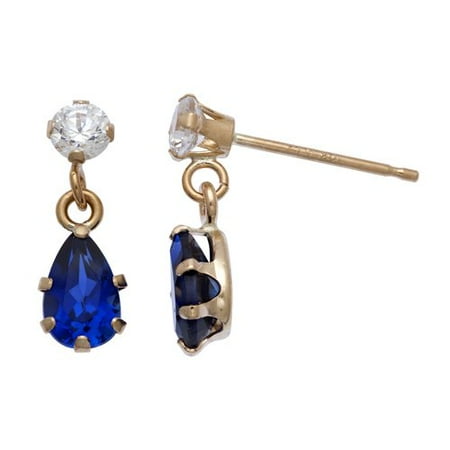 Cr Saph Drop Ear W/cz