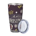 thumbnail image 2 of Rateoe Merry Christmas Printed Car Guy Gifts for Men Women Tumbler - 20oz/590ml Double Wall Vacuum Insulated Stainless Steel Travel Tumbler Cups with Lid & Straw-Without Straw, 2 of 8
