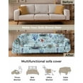 thumbnail image 3 of Nautical Coastal Sofa Couch Covers for Dog,Washable Sectional Couch Slipcovers for Loveseat with Tassels,Vintage Sailboat Compass Light House Blue Non Slip Sofa Throw Cover Blanket Large 71x102, 3 of 8