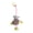 A 1Pcs, variant on HOARBOEG 1Pcs Pull String Cat Toy with Bouncy Plush Mouse - Interactive Cat Wand with Elastic Teaser Cord, Self Amusing Dangler Toy for Indoor Cats, Hunting Instinct Stimulator for Home Play
