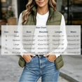 thumbnail image 5 of Annhoo Womens Lightweight Puffer Vest Zip up Sleeveless Quilted Vest Outerwear with Pocket for Layering Waistcoat, 5 of 7