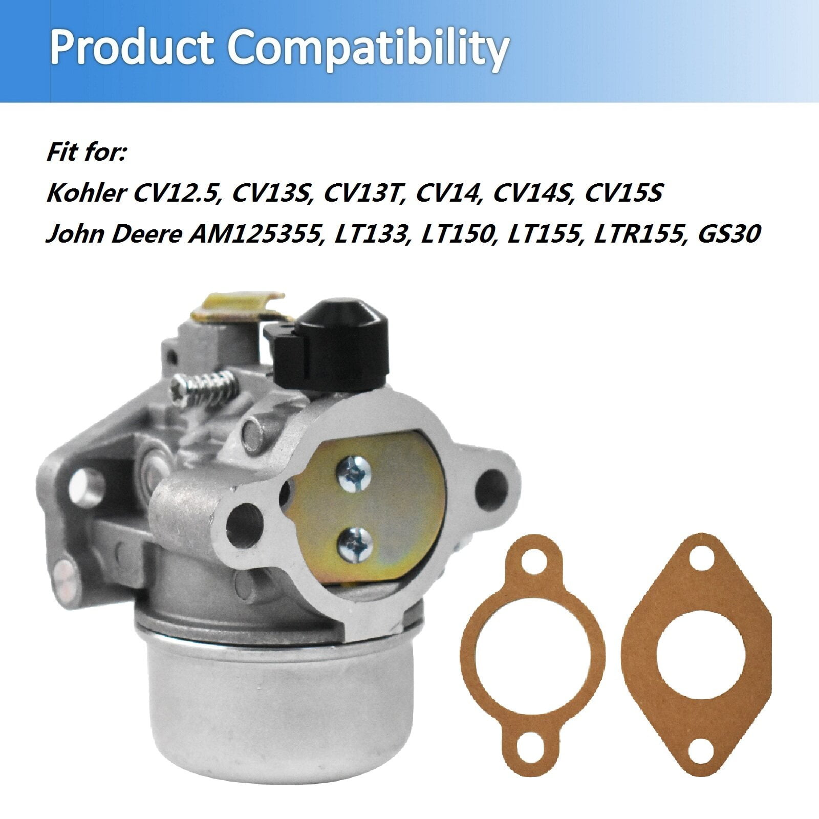 Amazon.com: Partman Carburetor Fit For Kohler CV12.5 CV13S