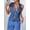Dark Blue, variant on Women's Slim Fit Short Denim Vest with V-Neck and Tie Front - Soft Washed Cotton, Spring and Summer Casual