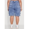 thumbnail image 5 of Womens Plus Size WAX Mineral Wash Cargo Jorts, 5 of 5