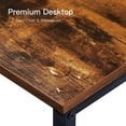 thumbnail image 3 of Duramex (TM) Study Computer Desk Table 40 inches 100cm Long 24 inches 60cm Wide Large Table Workstation for Home Office, Black, 3 of 5