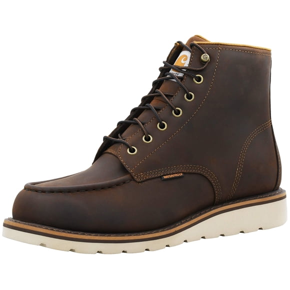 Bota Carhartt para Hombre de 6 Pulgadas Impermeable con Punta Blanda Marrón