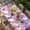 MediumPurple, variant on Farmhouse Flowers Table Cloths for 4 Foot Rectangle Tables, Spring Watercolor Purple Pink Floral Beige Patio Waterproof Elastic Fitted Tablecloths, Washable Rectangular Table Cover for Camping