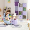thumbnail image 5 of Sorbus 13 Inch Collapsible Fabric Storage Cubes, 8 Foldable Baskets for Organizing for Closet, Shelves, Clothes, Toys, Books, Pastel Purple, 5 of 7