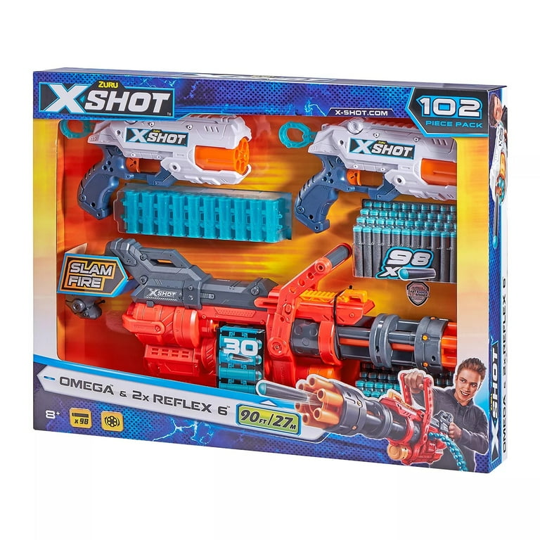 X-Shot Combo Pack OMEGA and 2 Reflex 6 - Walmart.com