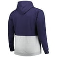 thumbnail image 3 of Men's Navy/White Los Angeles Angels Big & Tall Fleece Half-Zip Hoodie, 3 of 3