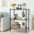 thumbnail image 6 of Dkelincs 3 Tier Shelf Storage Rack Steel Wire Shelving for Storage, Adjustable Utility Metal Shelves 450 lbs for Kitchen Garage Pantry Closet, Black, 6 of 7