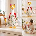 thumbnail image 5 of Back to Sch-ool Goose Outfit with Bow Backpack Pencil Decor Fits 17 23 Inch Porch Lawn Statue, Figurine Sold Separately, 5 of 5