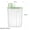 Green, variant on Plastic Cereals Food Storage Jar Container Kitchen Organizer Cookie Box,Airtight Food Storage Container with Pour Spout and Measuring Cup Clear Cereal Keeper,for Rice Beans Cereal Storage Organizer