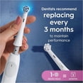 thumbnail image 3 of iO Series Gentle Cleaning Electric Toothbrush Replacement Brush Heads for Oral B Electric Toothbrush, White - 4 Count (Work with iO Series Only), 3 of 6